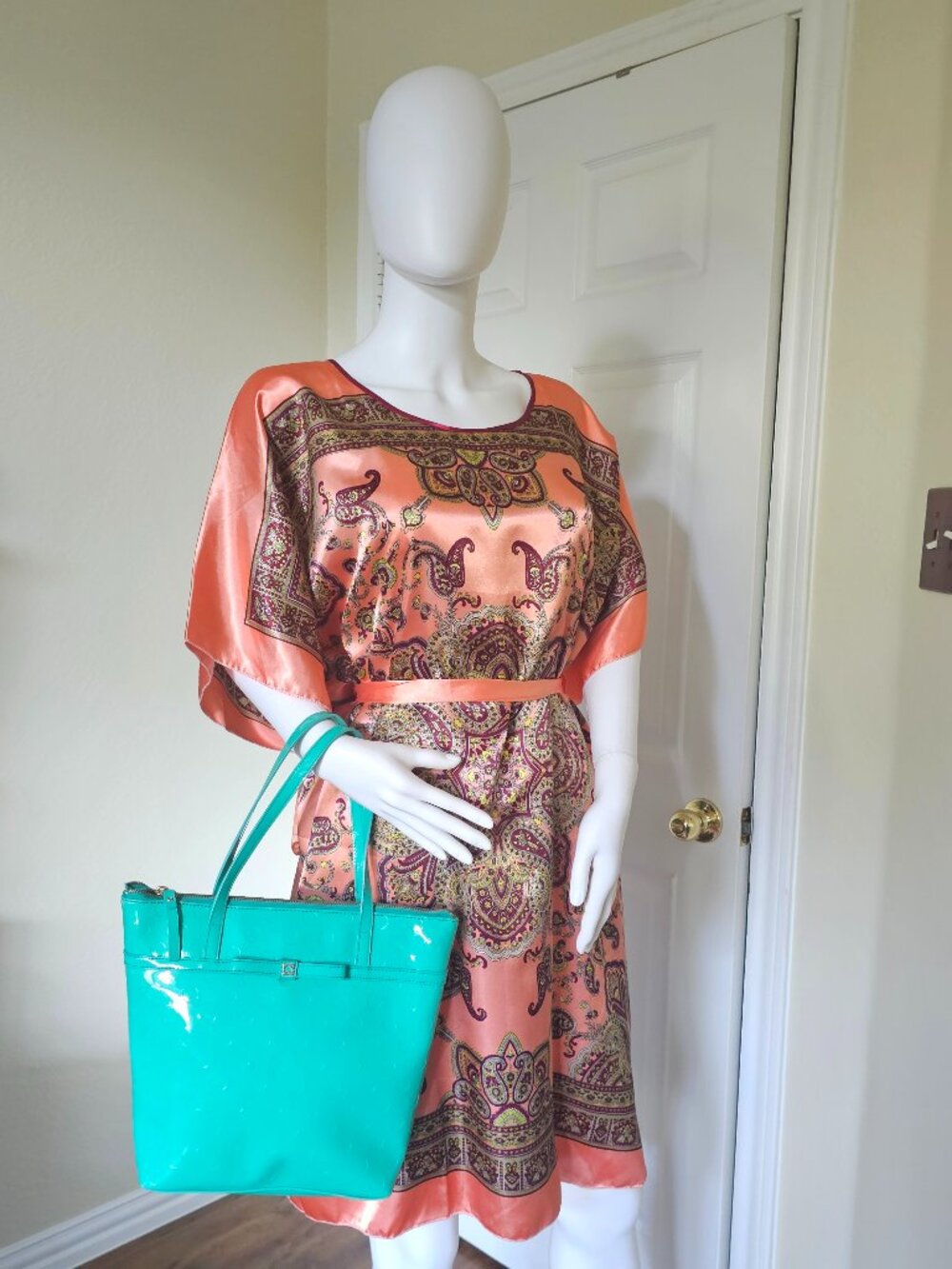 kate spade Teal Patent Tote Bag